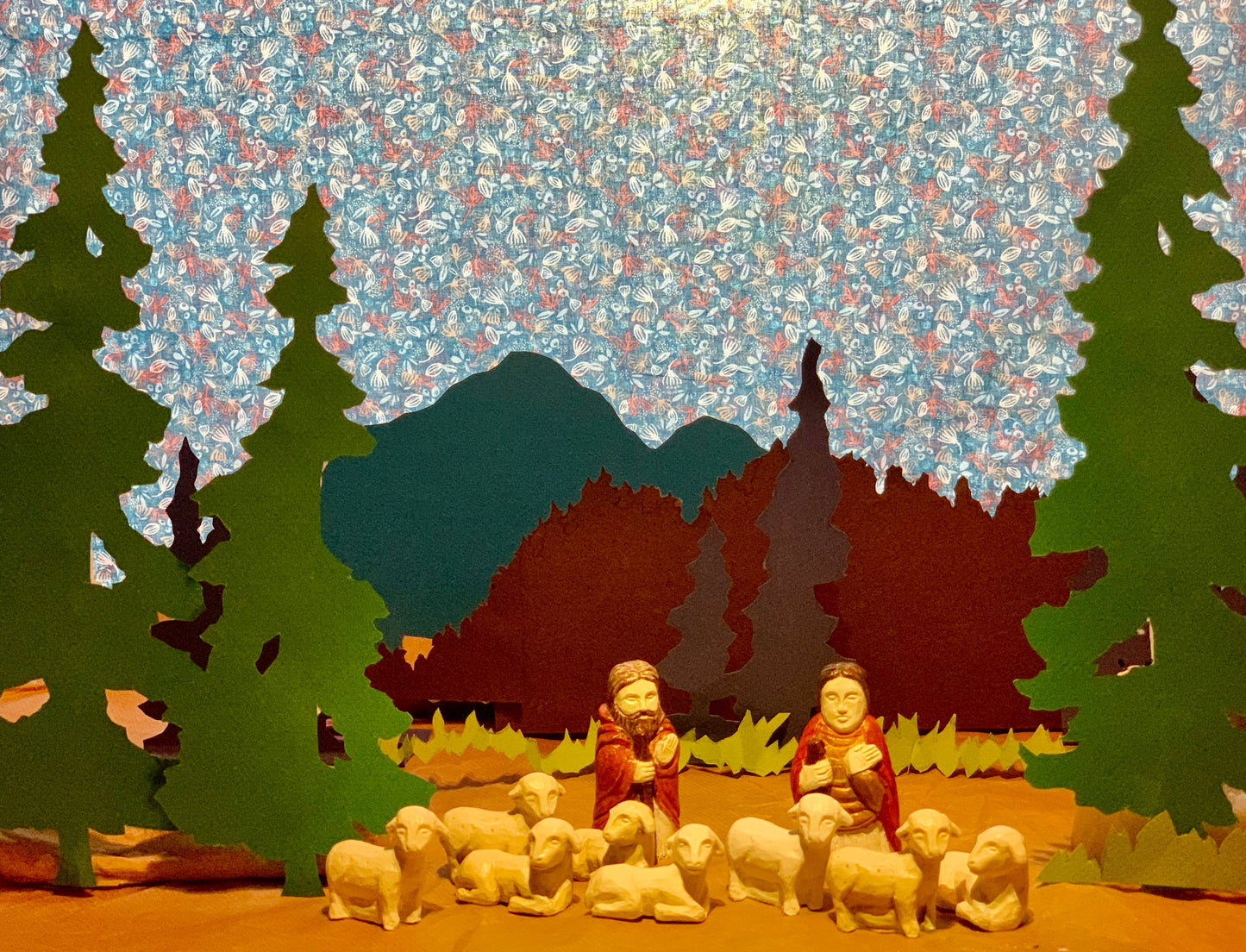 Figurines de crèche - Les bergers de Noël