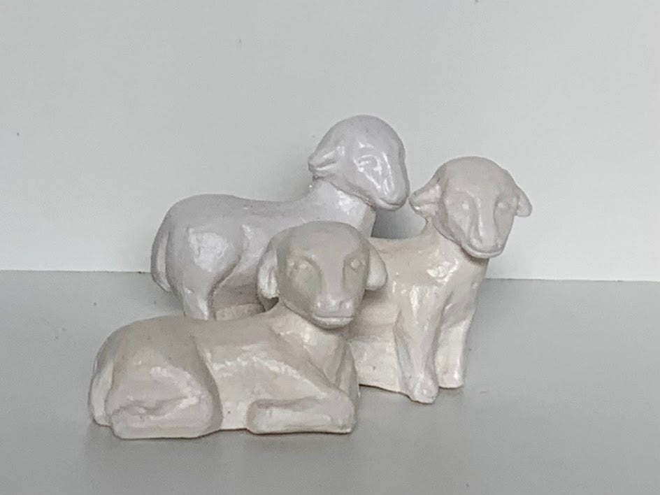 Figurines de crèche - Moutons