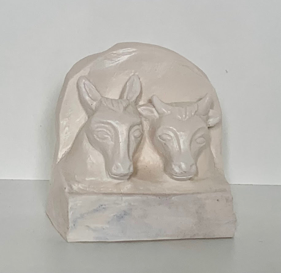 Figurine de crèche - L’âne et le bœuf