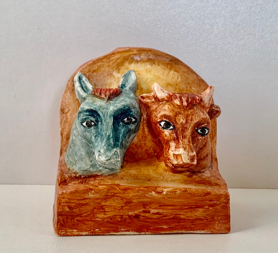 Figurine de crèche - L’âne et le bœuf