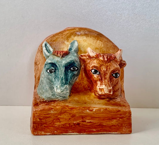 Figurine de crèche - L’âne et le bœuf