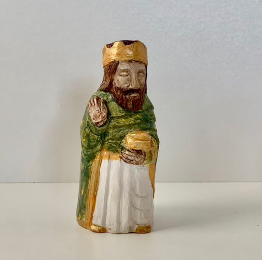 Figurine de crèche - Roi mage debout au vase